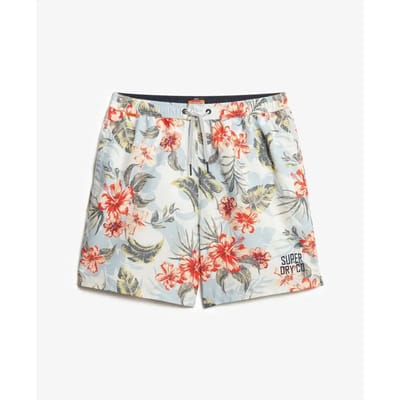Superdry - Zwemshort met Hawaïaanse print - 43 cm - Heren - Zwembroeken