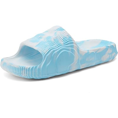 Zomer heren- en dames teenslippers strandschoenen platte pantoffels koppels comfortabel antislip badkamersandalen 45-46 white