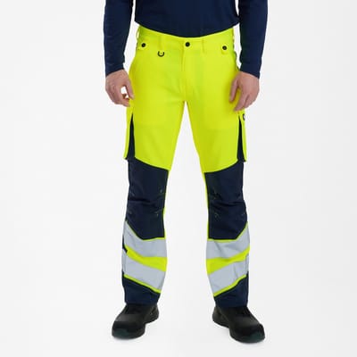 Engel Safety Light werkbroek 2545-319 - Hi-vis Yellow / Blue Ink - 48