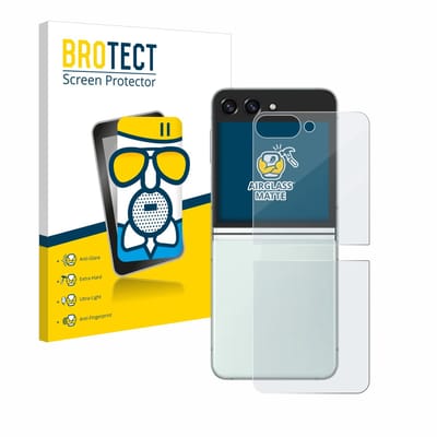 BROTECT - Screenprotector voor Samsung Galaxy Z Flip 5 (Achterkant) - Folie Beschermfolie Beschermglas matte