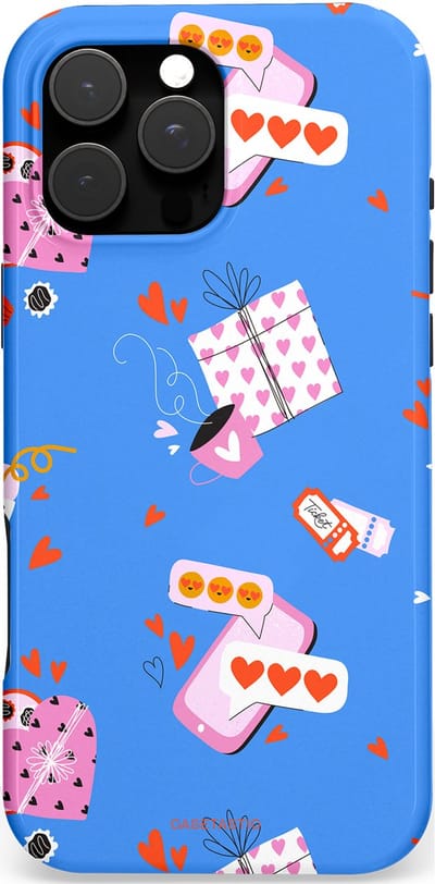 Casetastic Hoesje Geschikt voor Apple iPhone 16 Pro Max Magsafe - Stijlvolle Beschermende Duo-layer Case - Romantische Date