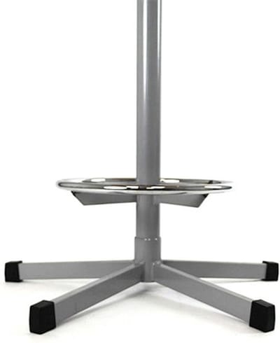 Statafel Ecoro rond 80CM bladkleur Beuken framekleur Aluminium (RAL9006)