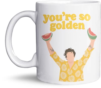 You’re So Golden mok – Harry Styles mok – Golden fan mok – Cadeau voor haar – One Direction cadeau – Grappige mok – Verjaardagscadeau – Valentijnscadeau – Mok met illustratie – 325 ml