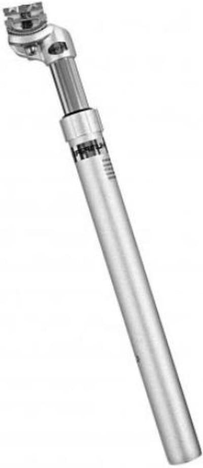 Telescopische Zadelpen - Verende Zadelpen - Comfortabel Fietsen - Instelbare Veervoorspanning - 272 mm Diameter - Zilver