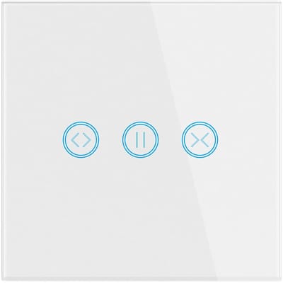 Slimme Gordijnschakelaar | Wifi | Touch bediening | Standaard EU inbouw | Timer automatisering | Tuya Smart Life | Alexa Google Assistant | Wit