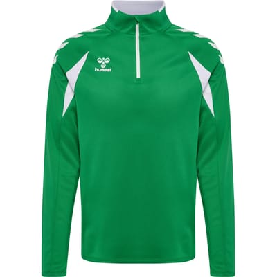 Hummel Core 2.0 Ziptop Heren - Groen / Wit | Maat: 3XL