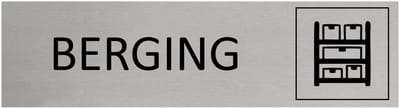 CombiCraft aluminium deurbordje Berging - 165 x 45 mm met tape