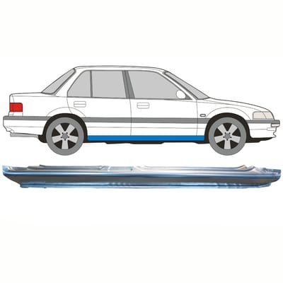 Volledige dorpel voor Honda Civic 1987-1991 / Rechts