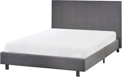 ALBI - Tweepersoonsbed - Grijs- 120 x 200 cm - Polyester
