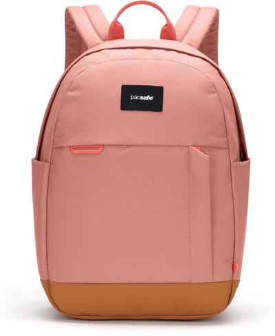 Pacsafe GO Rugzak - 15L - Laptop 13 inch - RFID - Gerecycled - Reistas - Anti-diefstal - Rose