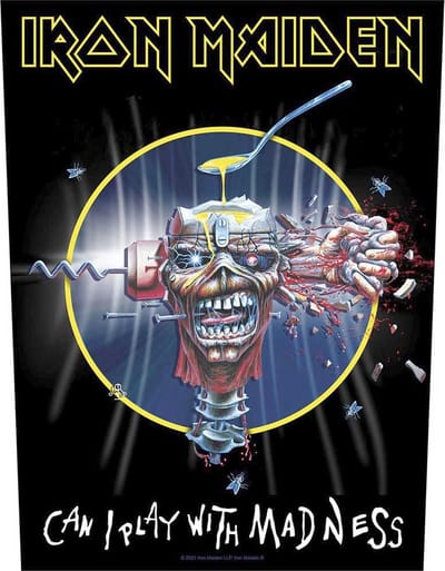 Iron Maiden - Can I Play With Madness Rugpatch - Zwart