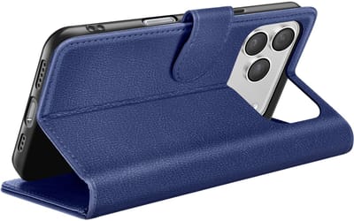 Zanae, Hoesje geschikt voor iPhone 17 Pro - Wallet Case & Magneetsluiting, Nachtblauw