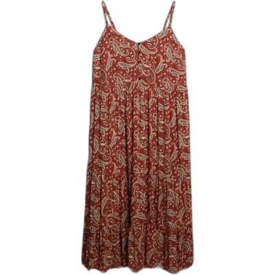 Semi-gelijfde midi jurk met volants voor dames Superdry