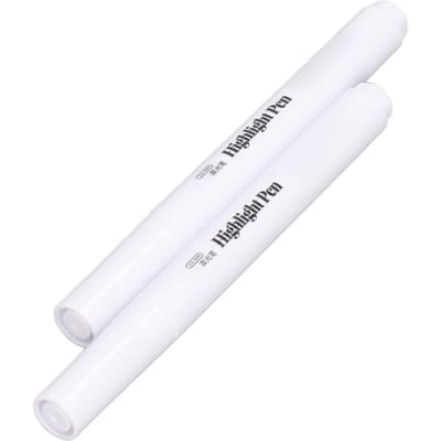 2 Stuks Witte Marker 3,0 mm Geurloos Dekkend Waterdicht Witte Verfpen voor Schilderen Schetsen white