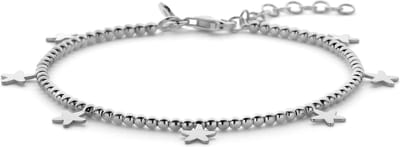 New Bling - 9NB-1417 - zilveren armband dames met 7 sterren - 925 sterling silver - rhodium plated - Cadeau voor Haar