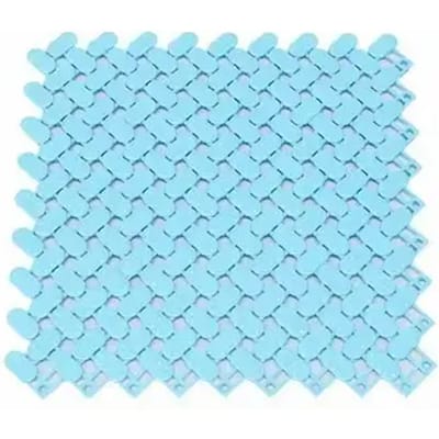 Softee In Elkaar Grijpende Vloermat Zwembad 5 Eenheden Blauw 25 x 25 cm