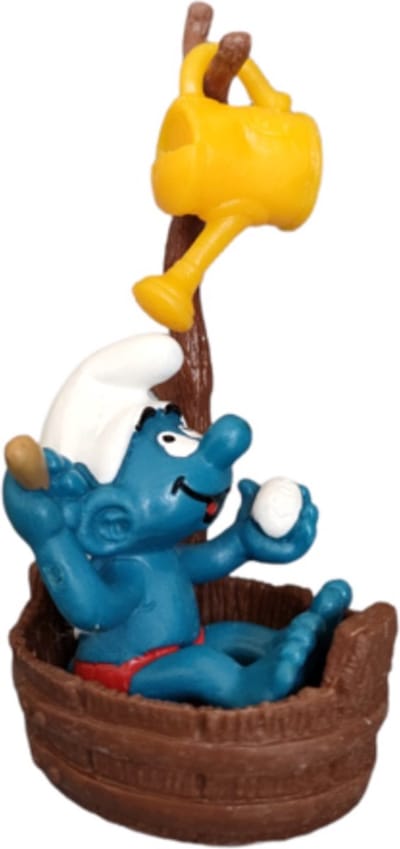 De smurfen - supersmurf 40235 - badende smurf - kunststof - schleich