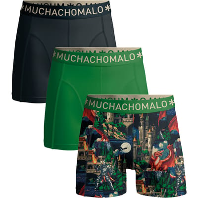 Muchachomalo Boxershort heren – 3 Pack – 95% Katoen – Heren Ondergoed – Kleding – Stevig Ondergoed – Onderbroeken Heren