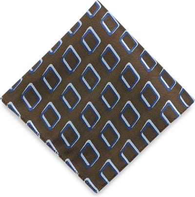 We Love Ties - Pochets - Pochet Fantastic Frames - bruin / blauw / lichtblauw