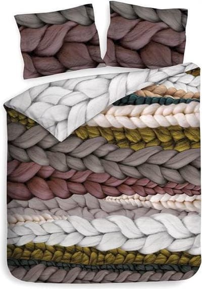 Heckett & Lane Chao - Dekbedovetrek - Eenpersoons - 140x200/220 cm + 1 kussensloop 60x70 cm - Multi kleur