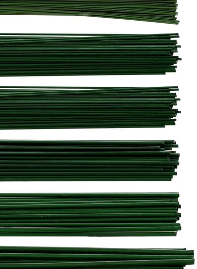 Groene Instekendraad Bloemendraad Binddraad Knutseldraad 0,4 mm x 30 cm (60 stuks)
