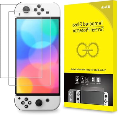 Hoogwaardige Tempered Glass Screen Protector voor Nintendo Switch OLED Model - 7 Inch, 2 Stuks, Krasbestendig en Bubble-Free Installatie