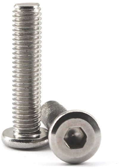 Dailygoods- Schroef M6x35 - 304 Roestvrij Staal - Platte Kop - Zeskantschroef - Pack van 20 - Corrosiebestendig - Bout