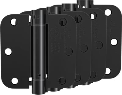 Zelfsluitende Deurscharnieren - Veerscharnieren Deur - Automatisch Sluiten Deur - Verstelbare Spanning - 35 inch - Mat Zwart