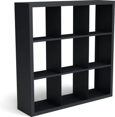 Beltza zwarte houtopslag onderverdeling 9 vakken 1500x385x1500 mm