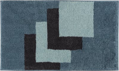 Casilin Badmat Antislip 60x100cm Graduale - Waterabsorberende Badkamermat - Wasbaar en Sneldrogend - Voor Douche en Bad - Hoogpolig - Acryl - Rechthoek - Blauw, Ocean