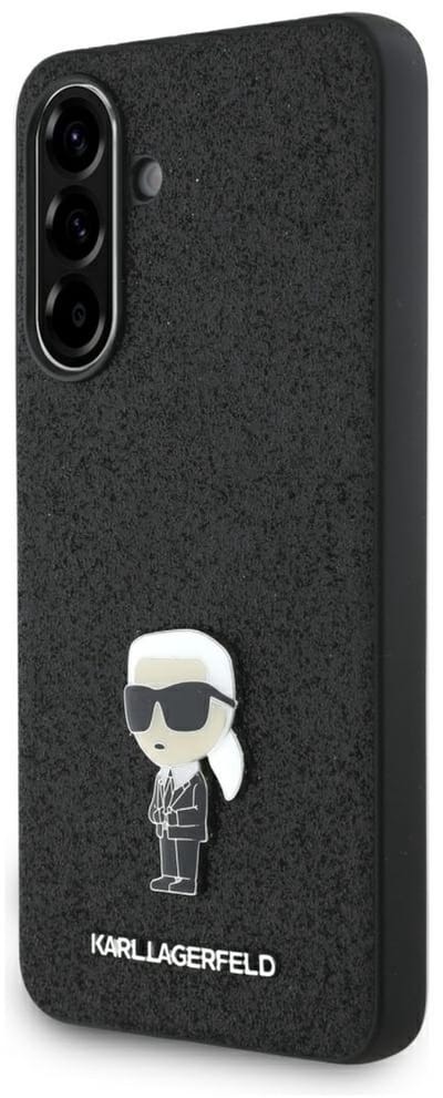 Karl Lagerfeld Serie - Hoesje voor mobiele telefoon - Samsung Galaxy A56 - Glitter Logo - Zwart