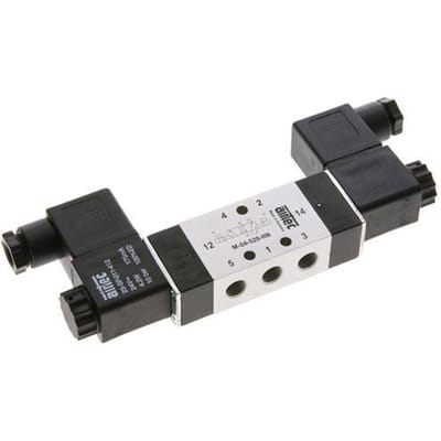 5/2 G1/8'' Bi-Stabiel Magneetventiel 12V DC 2.5-10bar/35.0-140psi Airtec