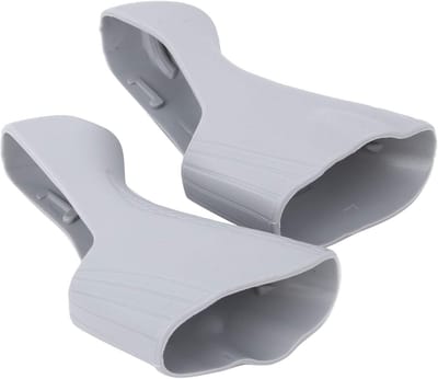 Silicone Beschermhoezen voor Fietshandgrepen - Set van 1 Paar voor ST-4700, 5800, 6800 Racefietsen (Grijs)