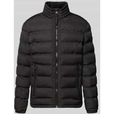 Regular Fit gewatteerd jack met opstaande kraag model 'MODENA FUSED'