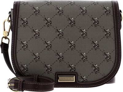 U.S. POLO ASSN. Schoudertas Hampton Flap Crossbody Brown Bruine