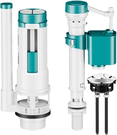 Toilet Spoelklep - Reparatieset Badkamer - Sanitair Onderhoud - Verstelbaar Ontwerp - 20 cm - Wit