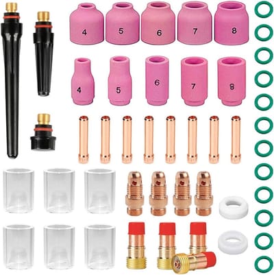 49-delige Accessoireset voor TIG Lasbrander WP-9/26/17/18/26 - Hoogwaardig