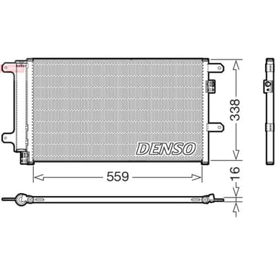 Condensator, airconditioning DENSO DCN12007