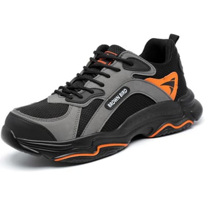 Lichtgewicht heren veiligheidsschoenen lekvrije stalen neus schoenen voor dames heren werkschoenen ademende beschermende werk sneakers heren 39 gray