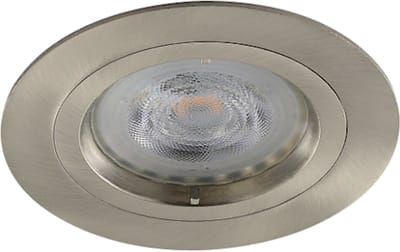 LED inbouwspot Allan -Rond RVS Look -Koel Wit -Dimbaar -3.5W -Philips LED