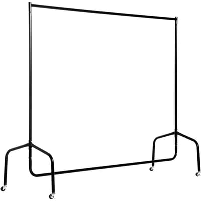 4goodz Homcom metalen kledingrek kledingwagen verrijdbare garderobe garderobestandaard