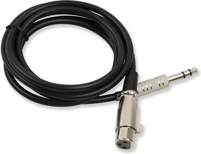 WiseGoods 3.5mm jack stereo XLR socket - Kabel 3.5mm Male naar XLR Female - Microfoon Audio Kabel - 1.5 M - Zwart