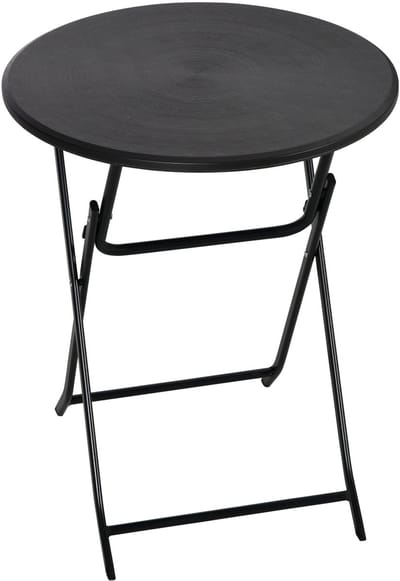 Outsunny - Opvouwbare Tuintafel - Staal & HDPE - Donkergrijs