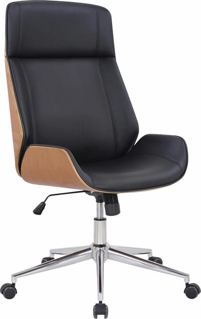 CLP Varel Bureaustoel - Ergonomisch - Voor volwassenen - Kunstleer - natura/zwart