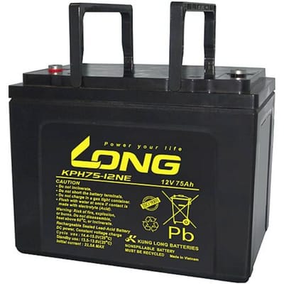 Loodaccu Long KPH75-12NE-M Loodvlies (AGM) 75 Ah 12 V 1 stuk(s)