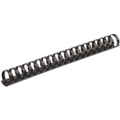 Fellowes plastic inbindruggen, formaat 16 mm, 25 stuks, voor inbindmachines plastic inbindrug zwart, 25 stuks