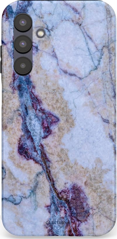 Casetastic hoesje geschikt voor Samsung Galaxy A25 - Dubbellaagse bescherming - Diepzee Marmer - Fashion Case - Blauw Zand
