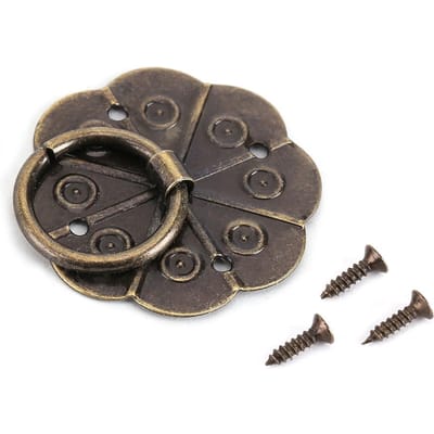 20 stuks IJzeren Meubelhandgreep Lade Kast Bureau Deur Ring Trekker Beslag Woondecoratie 3x3cm