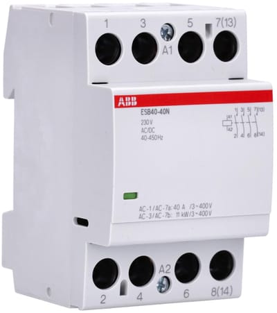 ABB ESB40-40N-06 Installatie Contactor 40A 4NO 0NC 230V