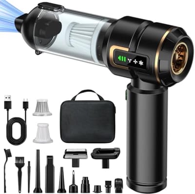 Draadloze handstofzuiger 4-in-1 met LCD-scherm en krachtige zuiging